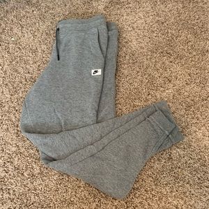 Grey Nike joggers
